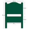 Dimensions du panneaux de départ, en alu - DU89103