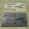 Timbre de bunker "Thanks for Raking" - DU36100