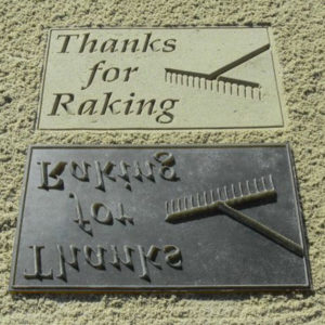 Timbre de bunker "Thanks for Raking" - DU36100