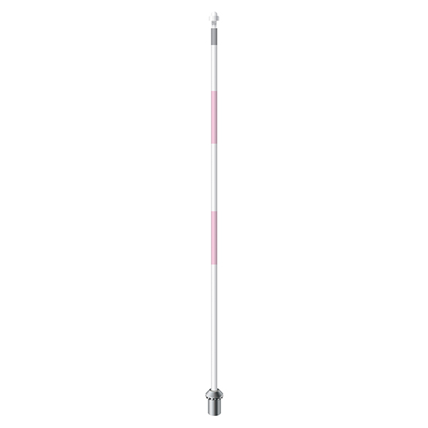 pink-weisse Fahnenstange Royaline - 26108