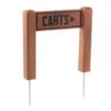 Infoschild aus Teak "CARTS" - DU82391