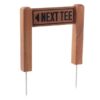 Infoschild aus Teak "NEXT TEE" - DU82337