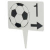 Steckschild Footgolf mit Richtungspfeil und Lochnummer - CA29660