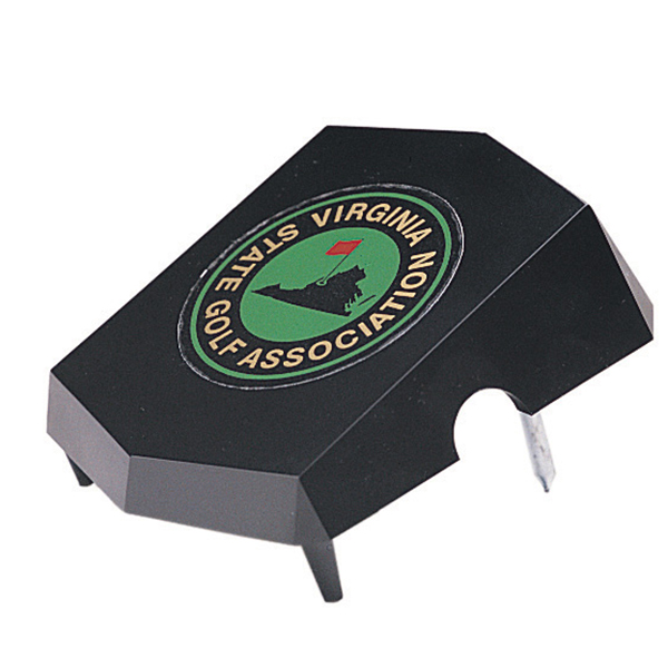 Marque de départ Wedge noir avec autocollant - 05155