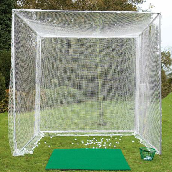 Abschlagkäfig mit weissem Netz, komplett - SIBE Golf AG